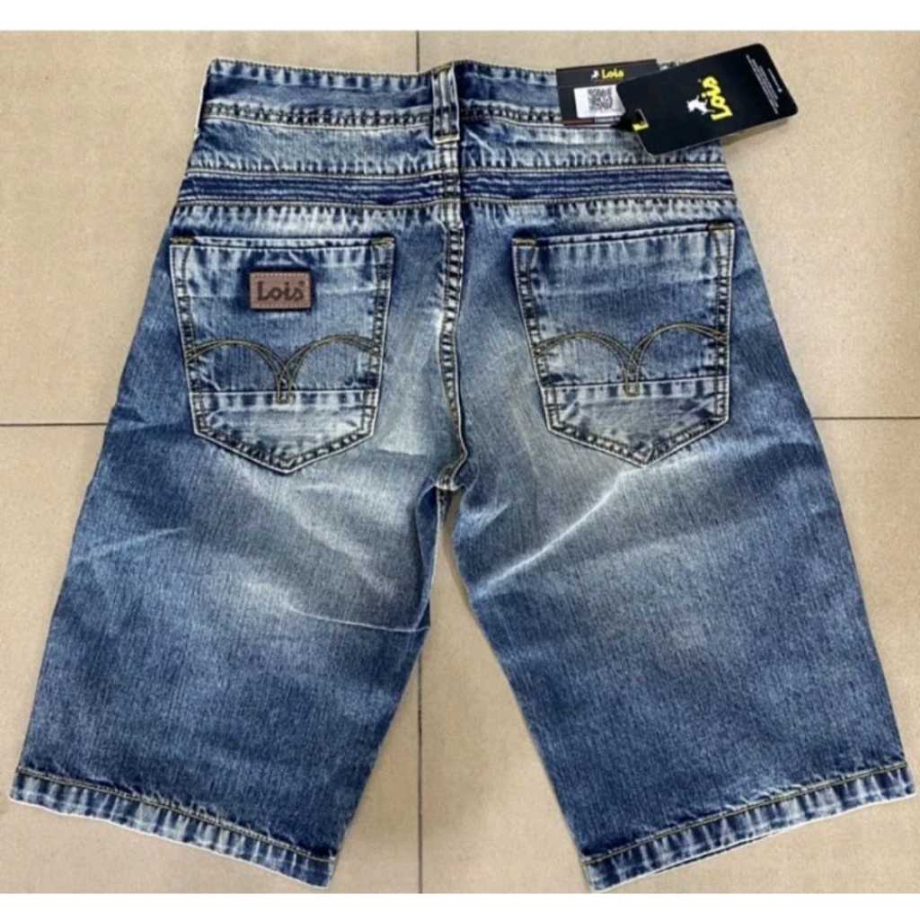 Celana Jeans Lois Pendek ORIGINAL Pria -/Celana Jeans Premium Pria-/Celana Import Denim Pria Model t