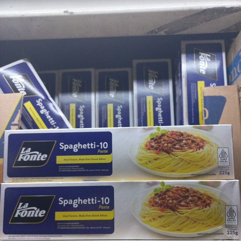 

spagheti spageti mie itali la fonte pasta box 225gr