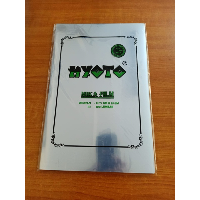 

Plastik Mika Film Cover Jilid F4 Folio isi 100 Lbr