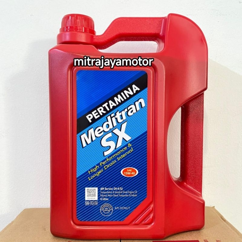 Oli Meditran SX 4Liter 15W-40 Oli Mesin Diesel