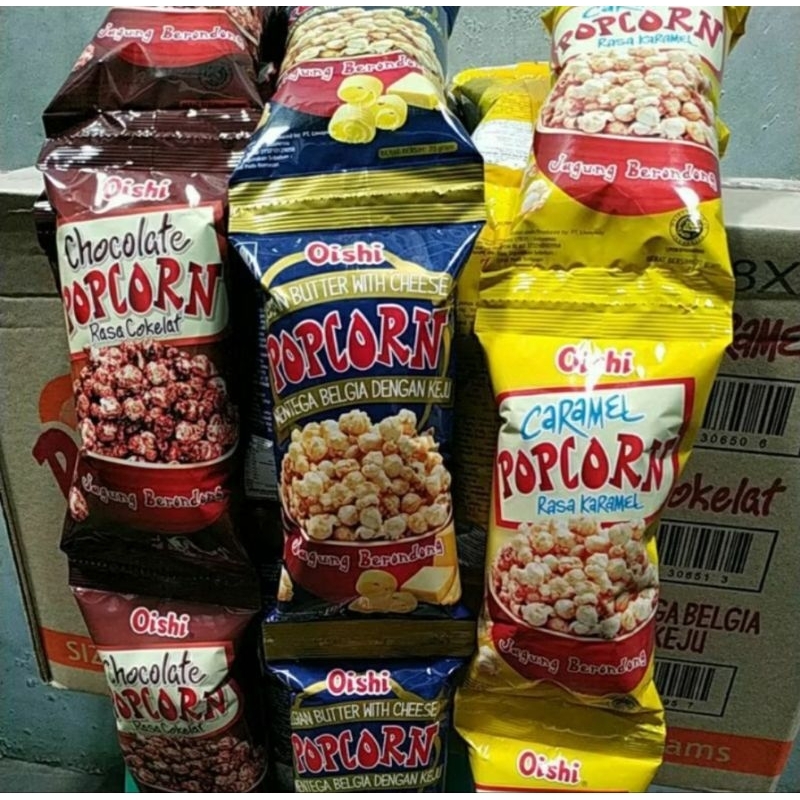 

1 dus oishi popcorn eceran 2000 isi 60 pcs