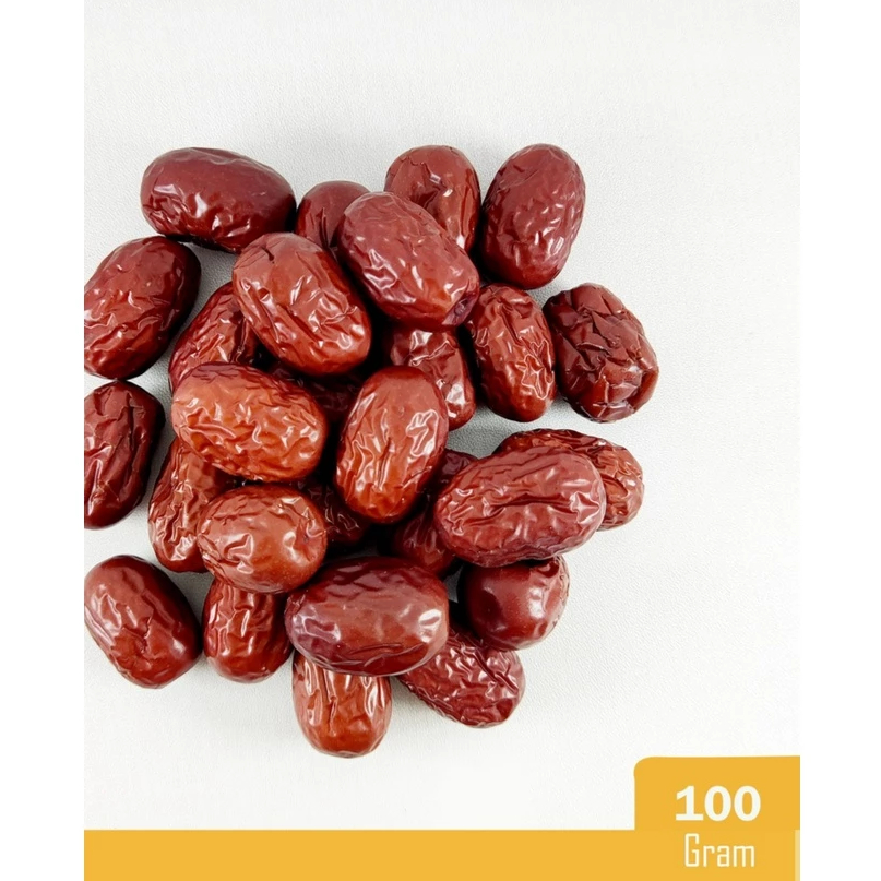 

ANGCO (100 gram) / HONG ZAO / RED DATES / RED JUJUBAE / JUJUBE Ang Co Untuk Kesehatan Stamina dan Menambah Darah