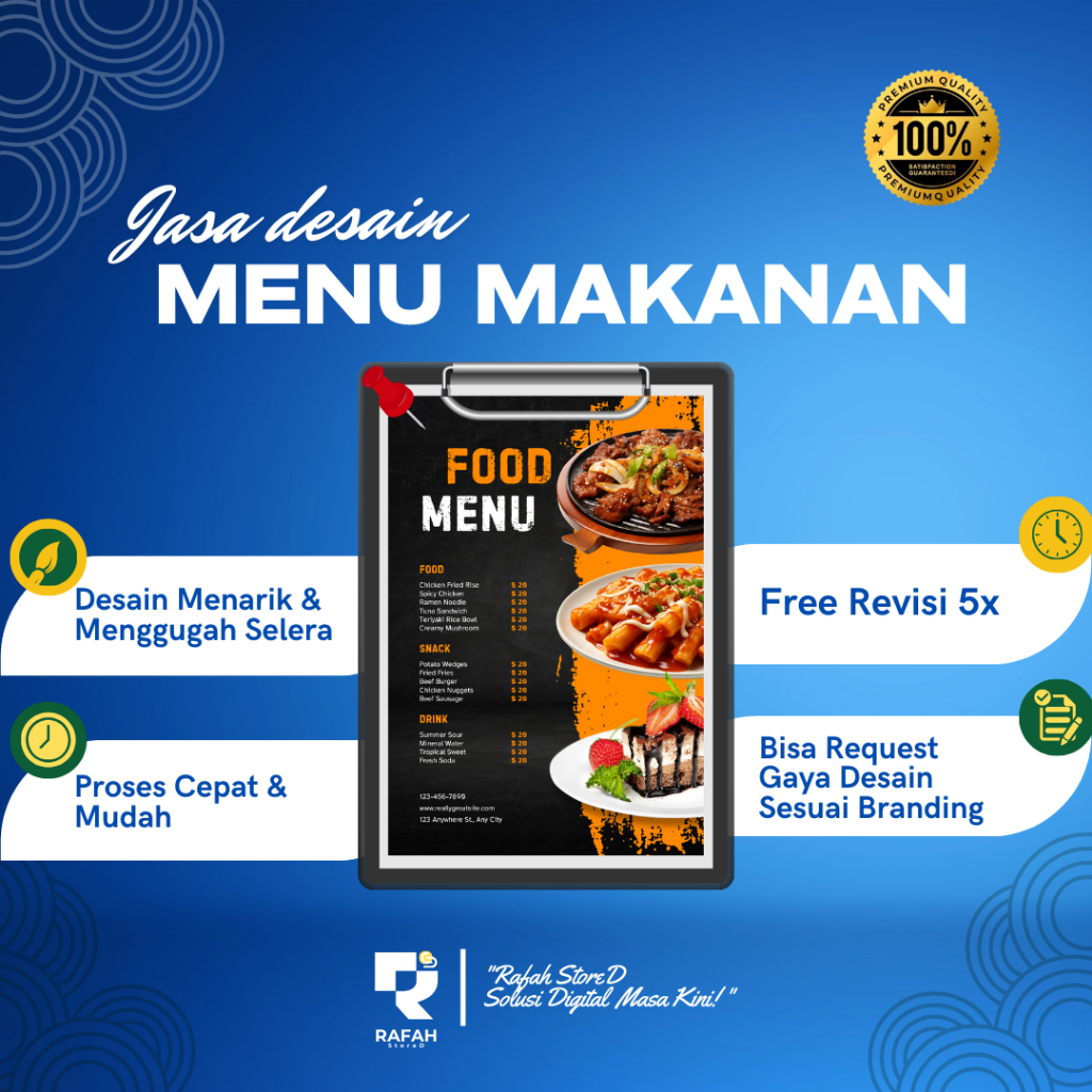 JASA DESAIN MENU MAKANAN | Menu Estetik & Profesional untuk Restoran, Cafe, UMKM