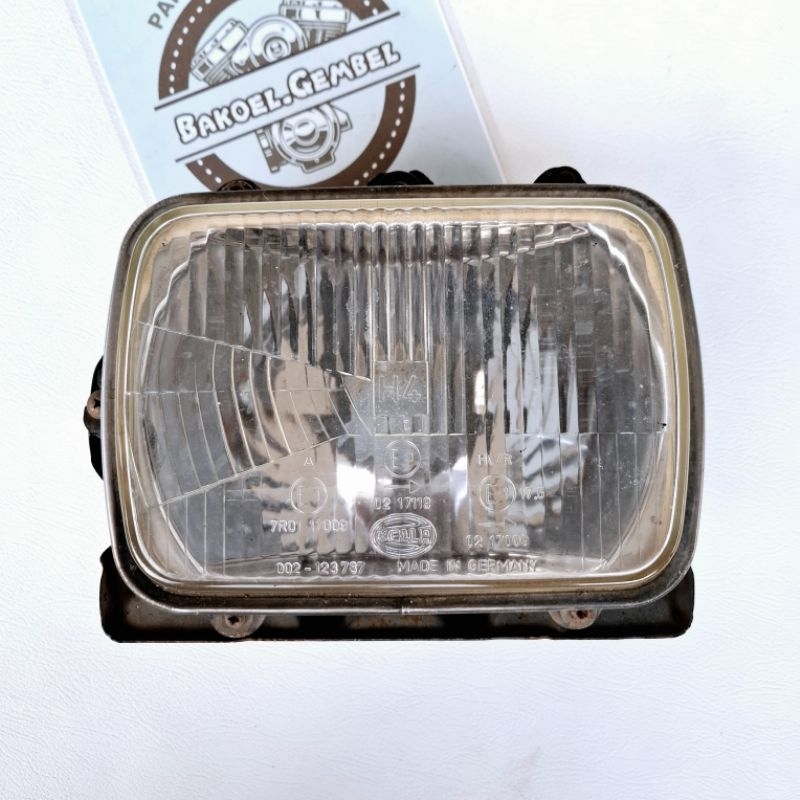 Headlamp lampu depan Hella H4 Germany original copotan