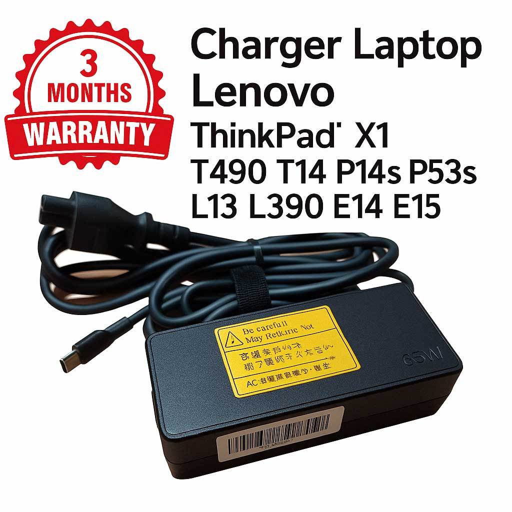 Charger Thinkpad X1 T490 T14 P14s P53s L
