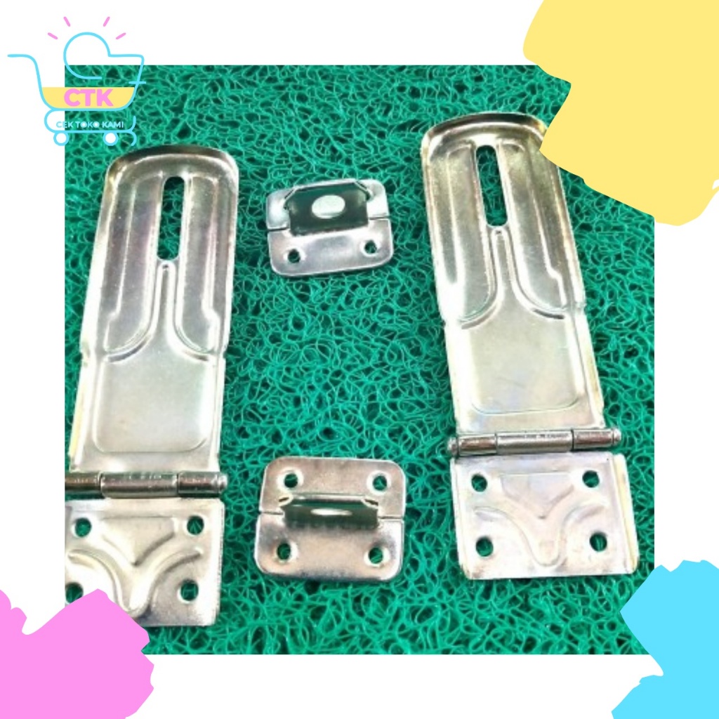 Overvall Pintu Gantungan Gembok 300 400 500 600 Engsel Tempelan Gembok Tempat Kunci Overpal