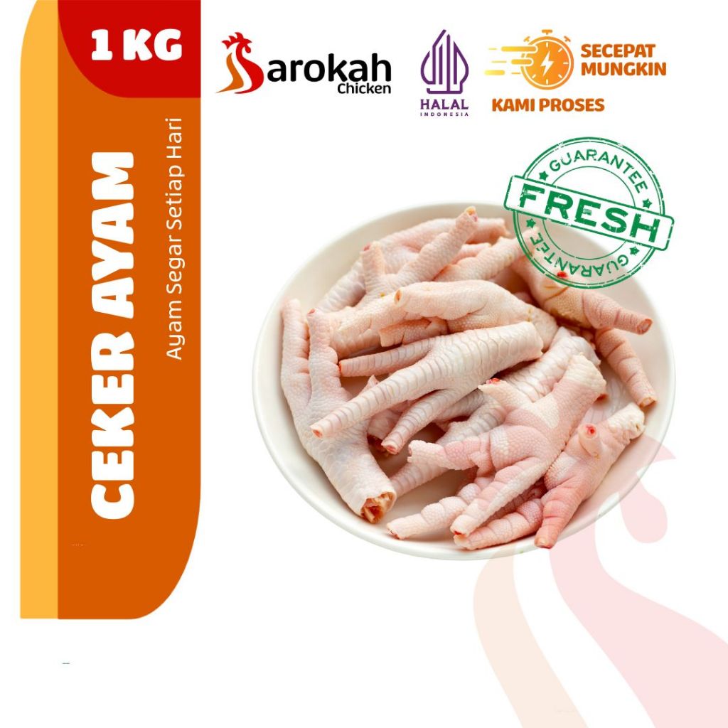 

CEKER AYAM SEGAR - 1 KG - FRESH BUKAN FROZEN