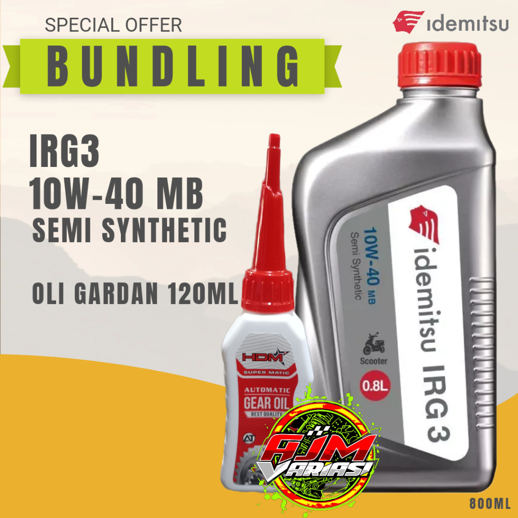 Oli Idemitsu 4T Matic IRG3 10W-40 MB Semi Synthetic 0.8 Liter