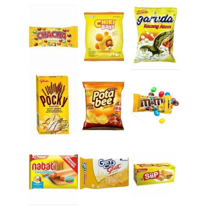 

PAKET SNACK SERBA KUNING - Aneka Snack / Jajan Murah Paket Termurah Jajan Paket Campur Mix Banyak Varian
