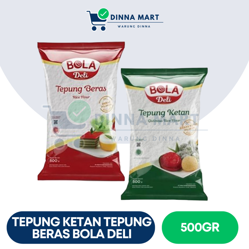 

Tepung Ketan & Tepung Beras Bola Deli 500gr – Tepung Halus untuk Kue Tradisional