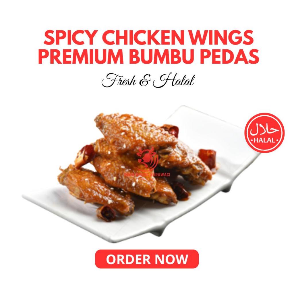

Spicy Chicken Wings Premium Sayap Ayam Bumbu Pedas Halal Tangerang
