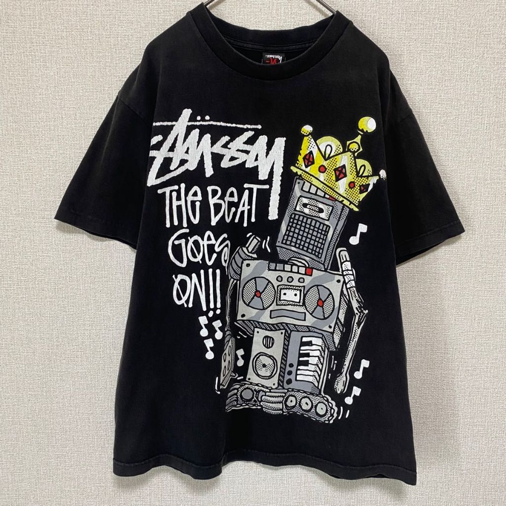 Vintage Stu*sy The Beat Goes On Rappers Tshirt