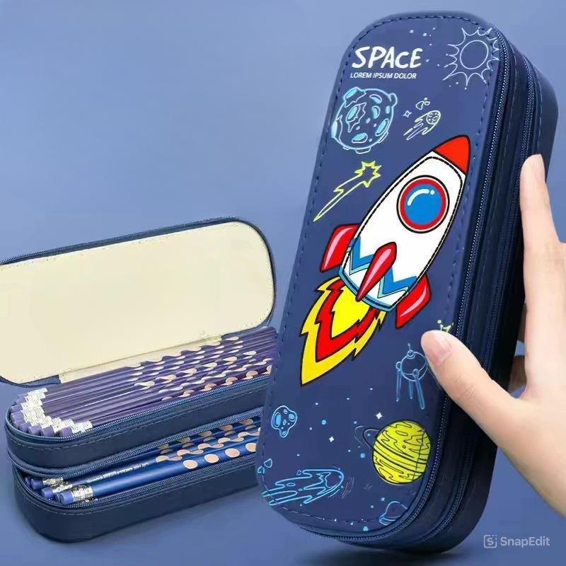 

Tempat Pensil 2 Layer Motif Lucu / Kotak pensil Alat Tulis Style Korea / Pouch Pancil case waterproof (1054)