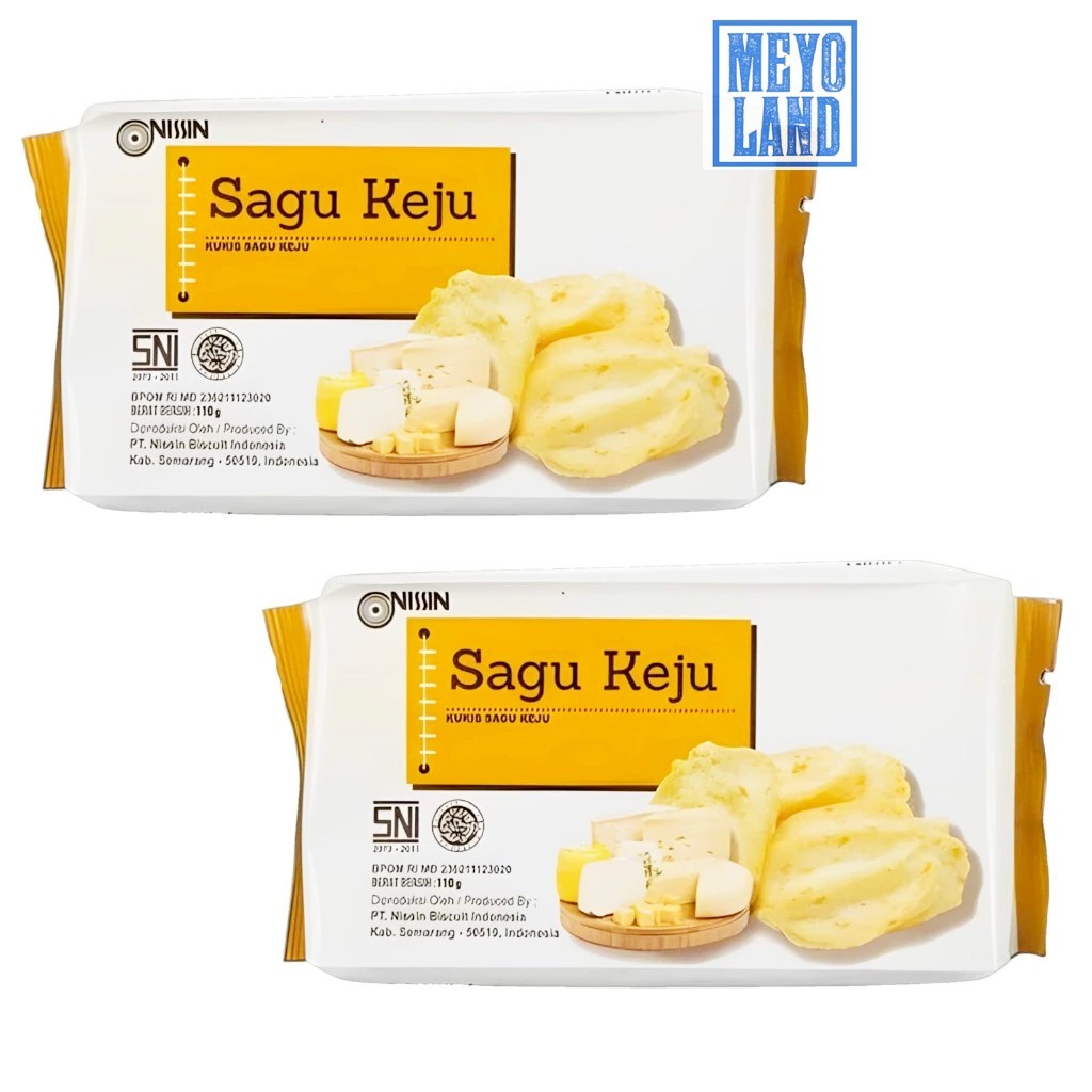

Biskuit Kukis Sagu Rasa Keju Nissin Cookies Sagu Keju 110gr Renyah Gurih