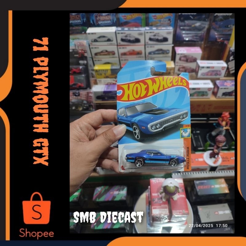 HOT WHEELS '71 PLYMOUTH GTX BIRU