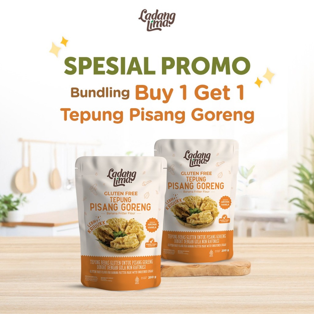 

CLEARANCE SALE - Tepung Pisang Goreng - Ladang Lima
