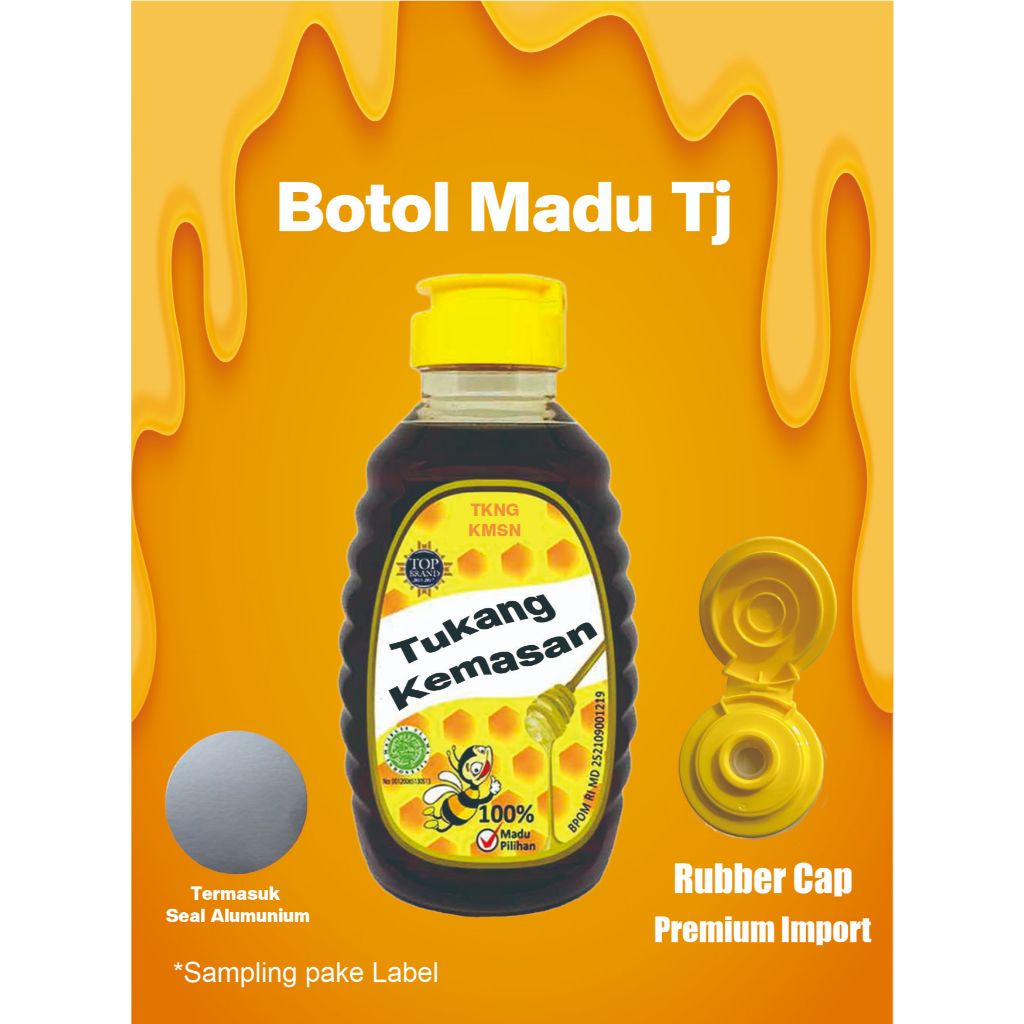 (Isi 8 pcs) Botol Madu 200 ml | Botol Madu Tj | Madu | Kemasan Madu