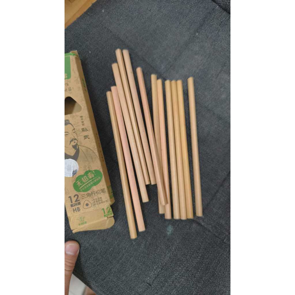 

pensil little tree polos segitiga vernish ( isi 12 buah) promosi polos isi HB