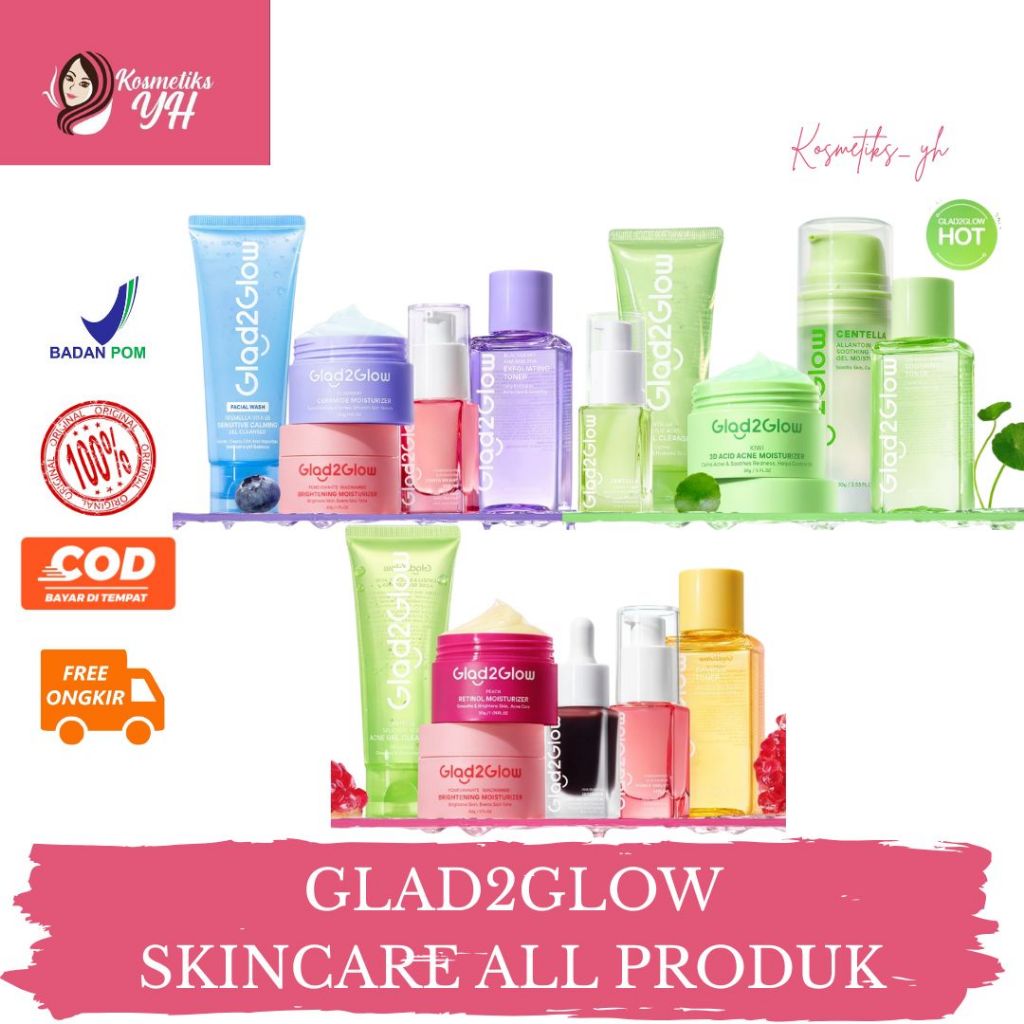 GLAD2GLOW MOISTURIZER ATAU MOISTURIZER GLAD2GLOW DAN SKINCARE GLAD2GLOW