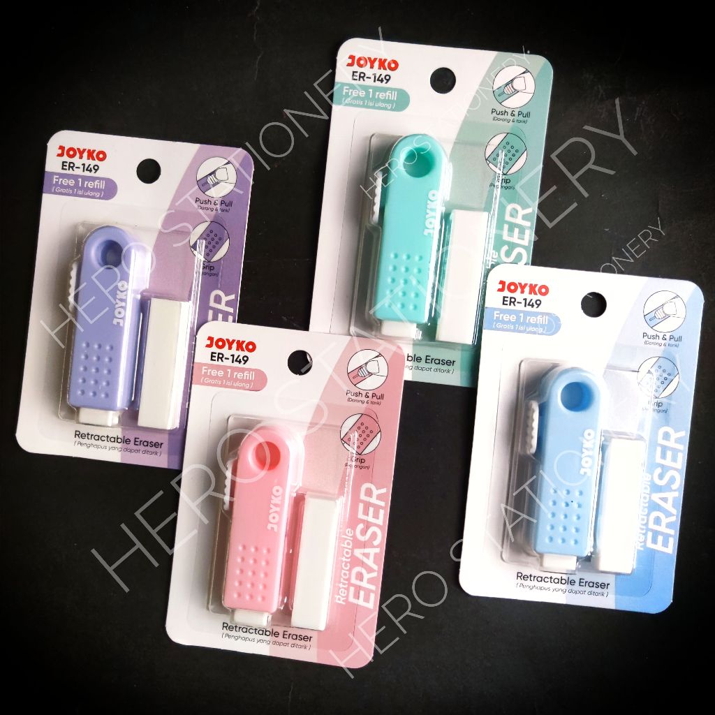 

Penghapus karet eraser joyko ER-149 free 1 refill