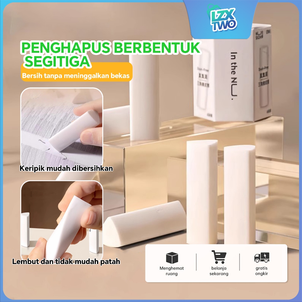 

[NUSIGN]Penghapus segitiga, tekstur lembut Alat tulis dan perlengkapan kantor berkualitas tinggi
