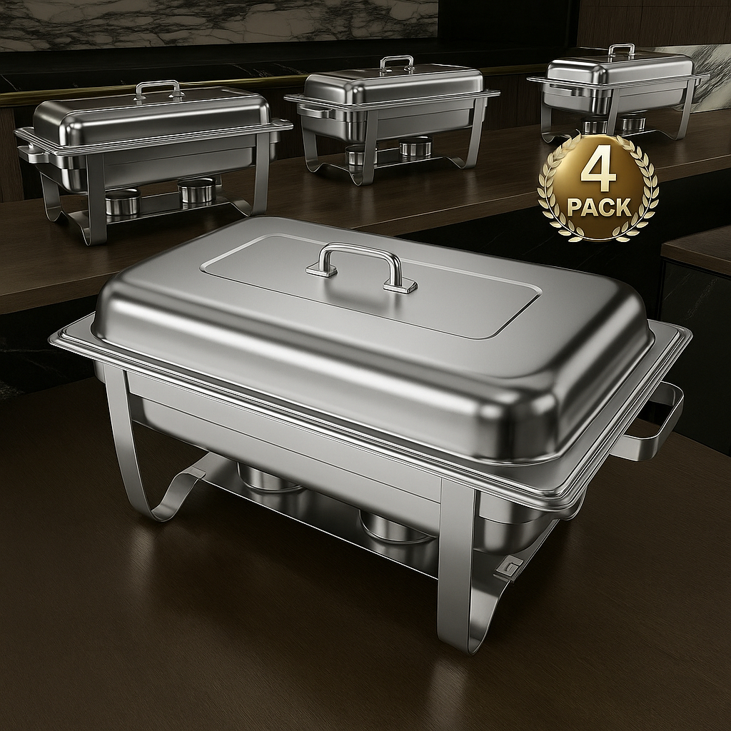 Okkingkitchen Chafing Dish Prasmanan Wadah Makanan Saji Stainless Steel Prasmanan