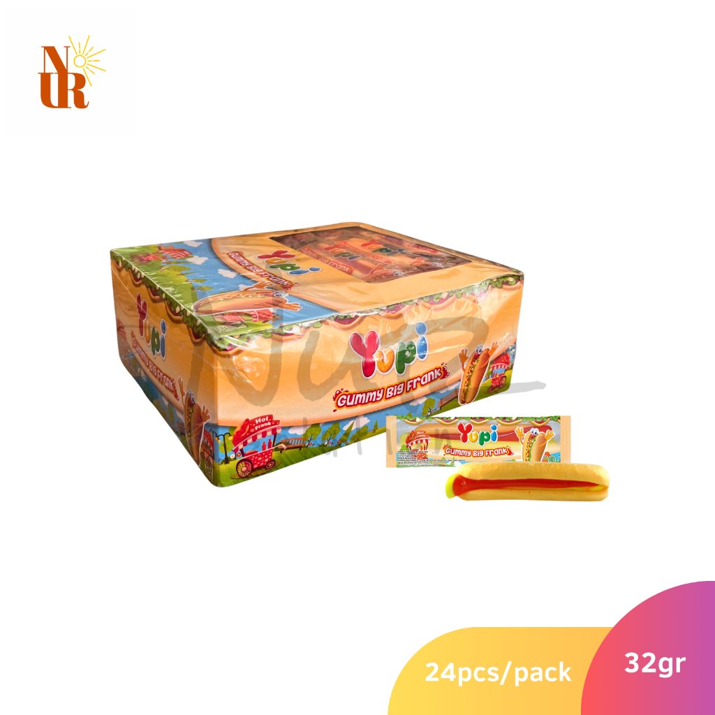 

Yupi Gummy Big Frank 32gr x 24pcs [Box]
