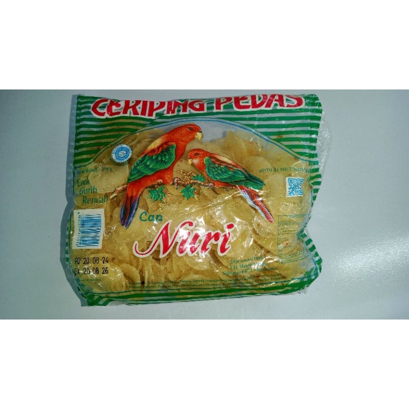 

CERIPING PEDAS CAP NURI / KERUPUK NURI KEMASAN 250g Snack Cemilan Keripik