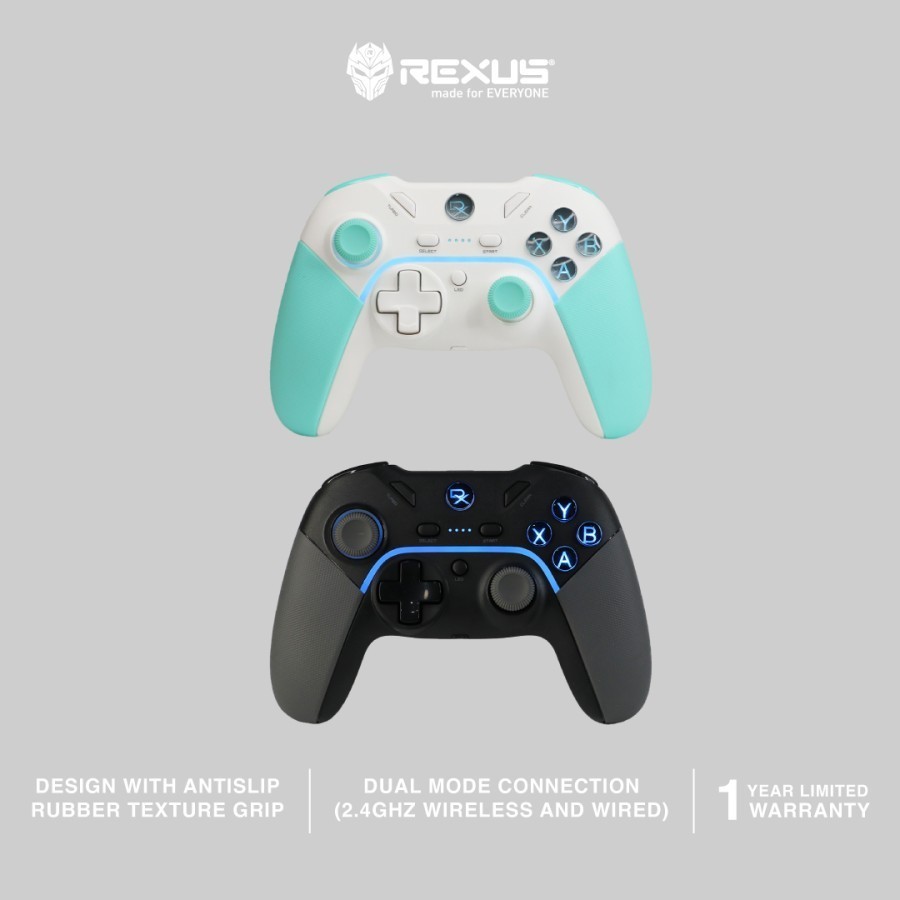 Rexus Daxa Asteria AX1 V2 Gen 2 Wireless Gamepad Joystick AX 1 - Black, Asteria AX1 V2