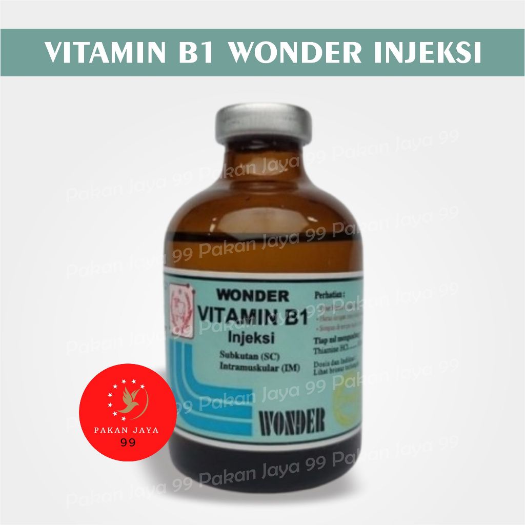 VITAMIN B1 WONDER INJEKSI VITAMIN B SAPI KAMBING KUCING ANJING TERNAK MEMENUHI KEBUTUHAN VITAMIN