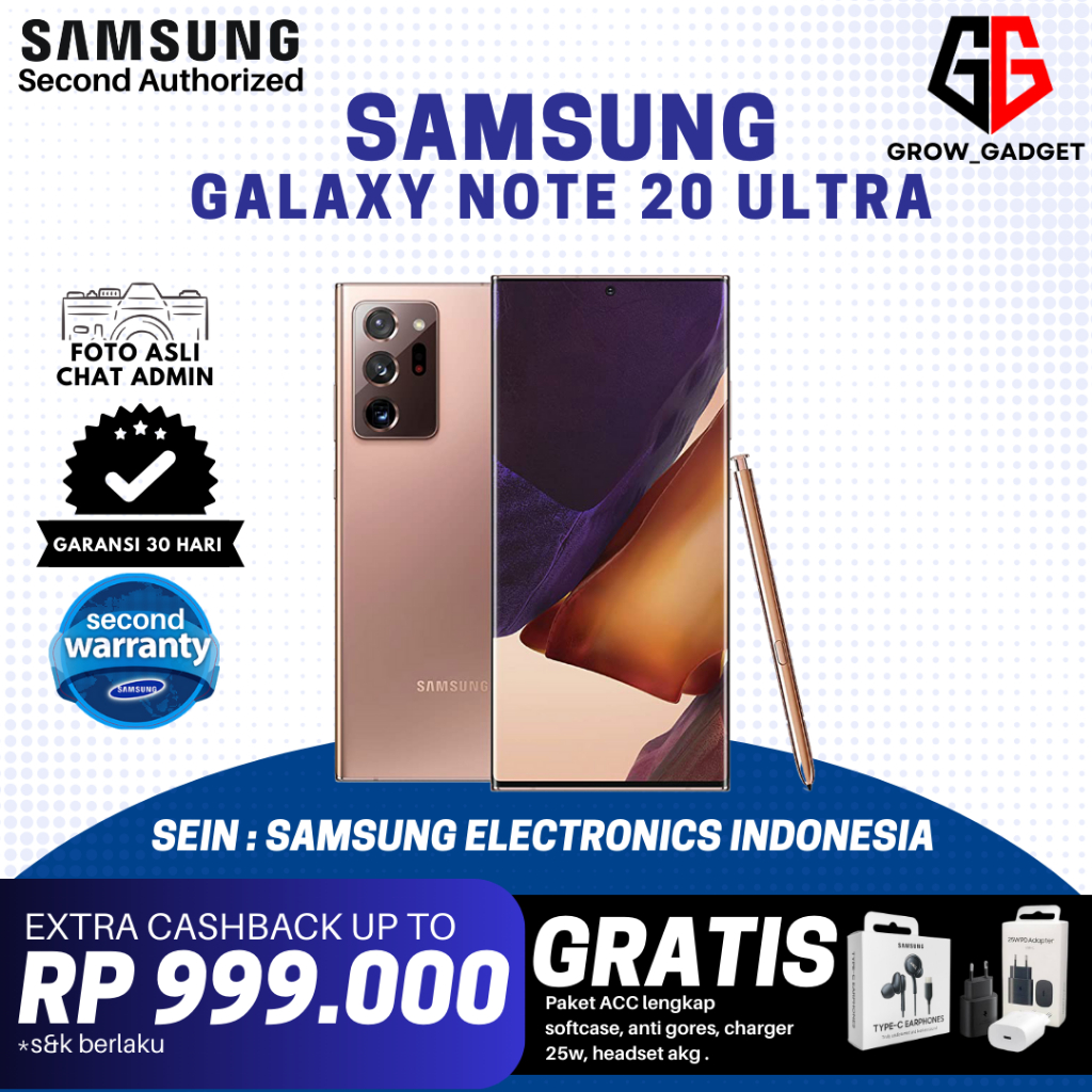SEIN Samsung Galaxy Note 20 Ultra 512GB 256GB | Samsung Note 10 Plus 12/256GB 12/512GB Second