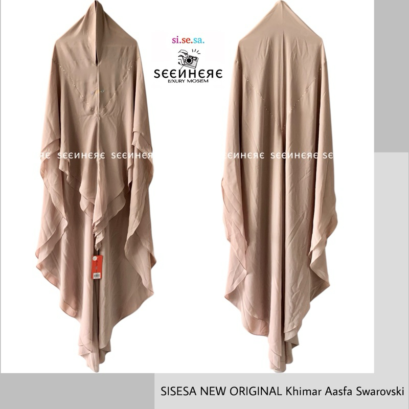 SISESA NEW ORIGINAL GUARANTEED - Khimar Long Khimar Full Swarovski LIMITED