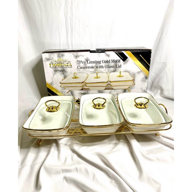 WADAH SAJI FIORENZA TUTUP KACA