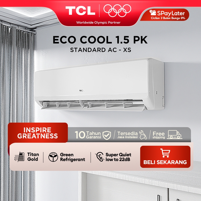TCL AC TAC 12 CSD/XSS 1.5 PK AC [INDOOR + OUTDOOR ONLY] - Free Pemasangan Jabodetabek - Titan Gold -