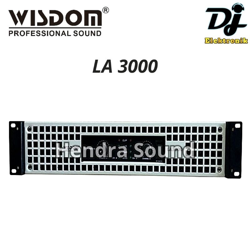 WISDOM LA 3000 / LA3000 - Power Amplifier (2 channel)