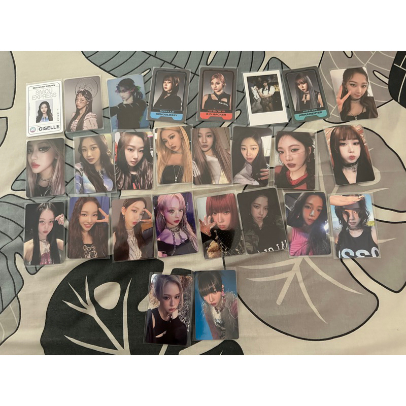 AESPA Official PC Photocard Album Savage Girls My World Synk Dive Real World Kwangya Intro Zine Post