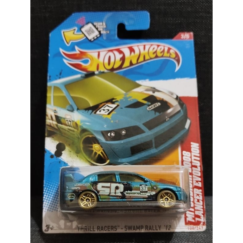 Hot Wheels 2008 Mitsubishi Lancer Evolution HW Thrill Racers - Swamp Rally