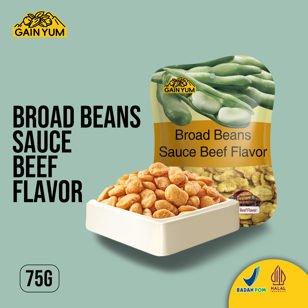 

Gain Yum Snack - Kacang Koro Rasa Sapi 75G