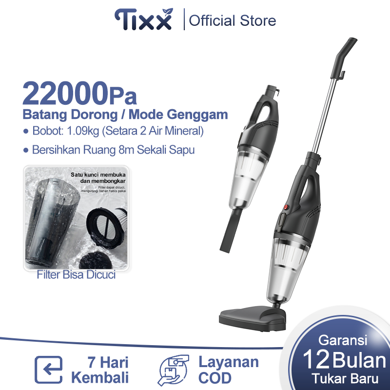 Tixx Vacuum Cleaner High Suction Power 25000PA Penyedot Debu Vacuum Cleaner Portable