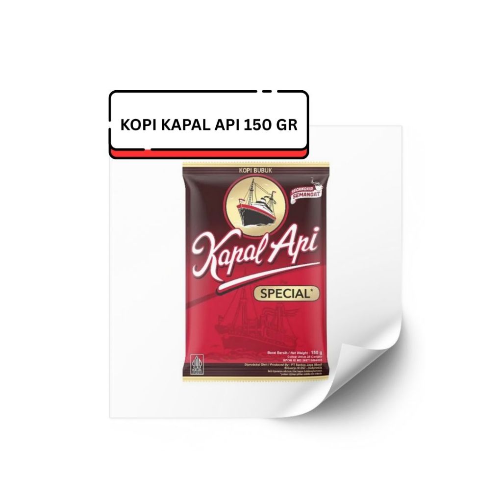 

Kopi kapal api 150 gram (Isi 2 sachets)