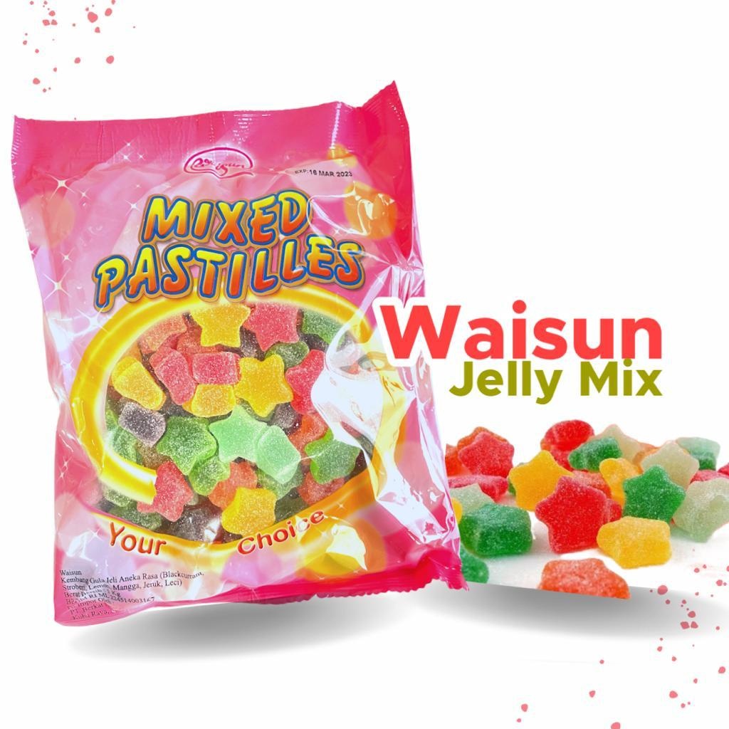 

JELLY WAISUN / JELLY BUAH / FRUIT JELLY / JELLY MALAYSIA / MIX JELLY / MIXED PASTILLES