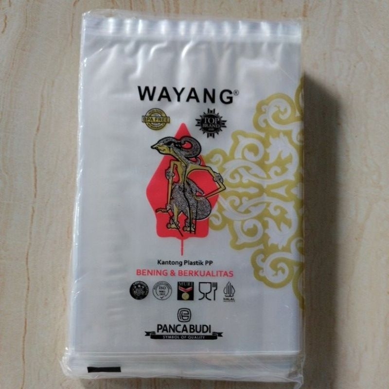 Kantong Plastik Bening PP Wayang Ukuran 10 x 15