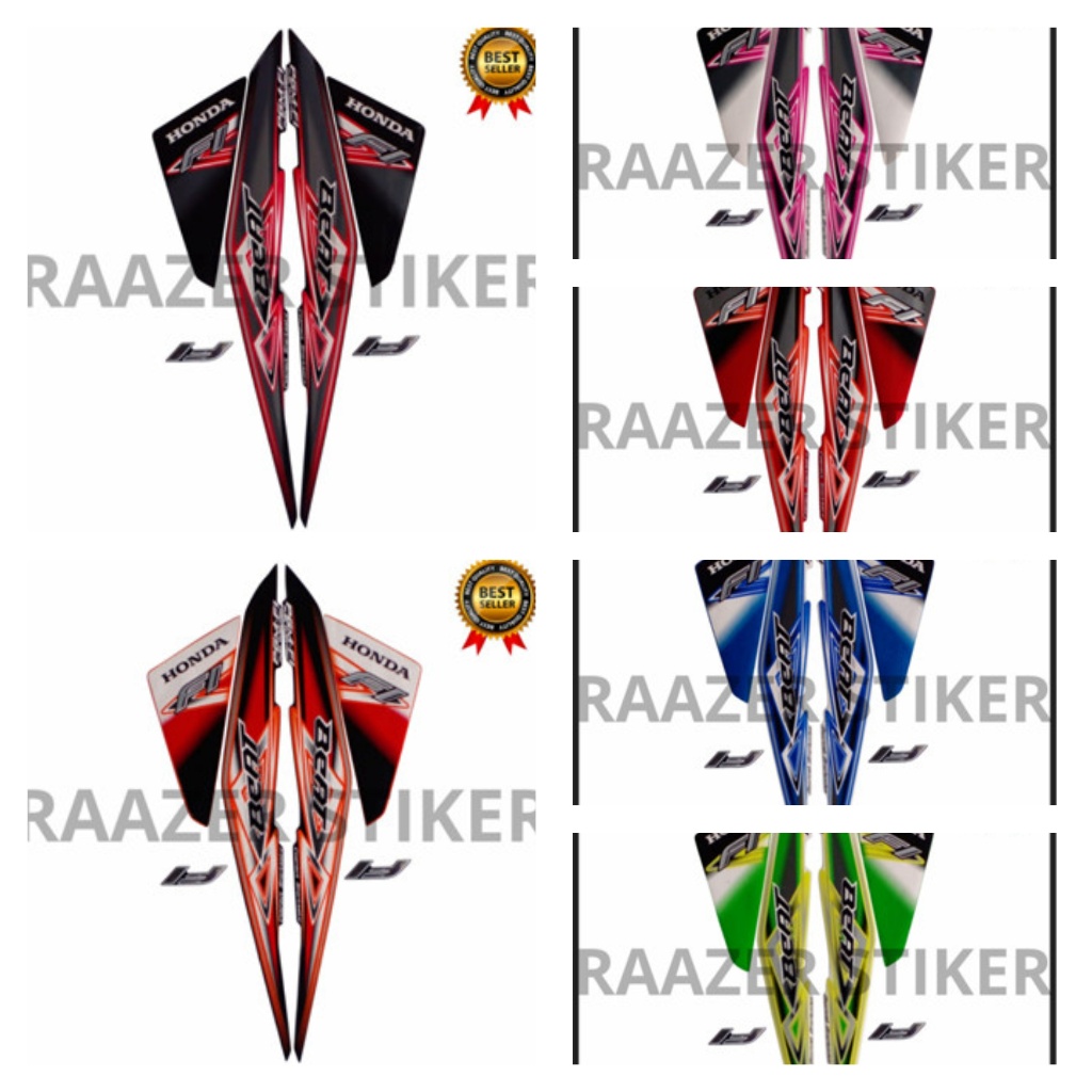 STIKER STRIPING STANDART MOTOR HONDA BEAT 2013 LIS BODY MOTOR BEAT FI 2013 TERMURAH TERLARIS
