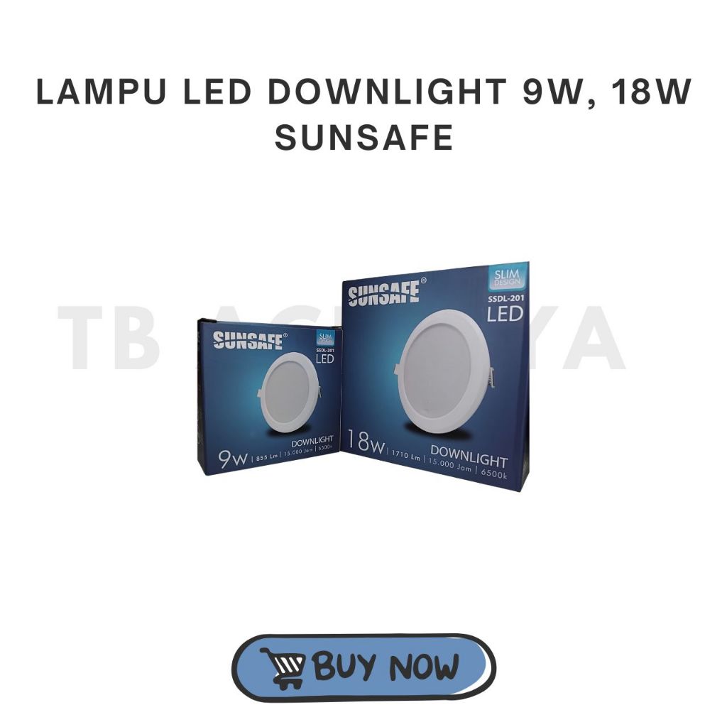 Lampu Led Downlight 9Watt / 12Watt Sunsafe