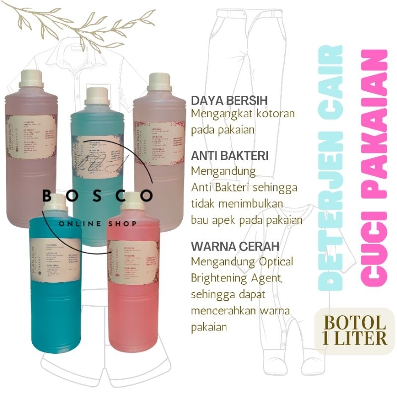 Deterjen Cair Premium botol 1 Liter