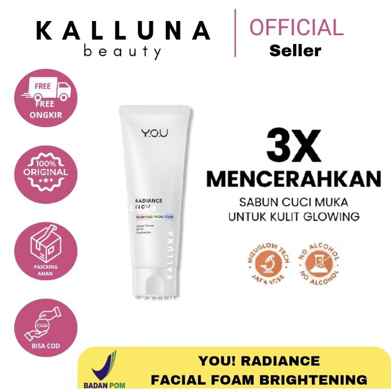 YOU Radiance Glow Purifying Facial Foam Brightening Vitamin C Niacinamide - Face wash - Facewash