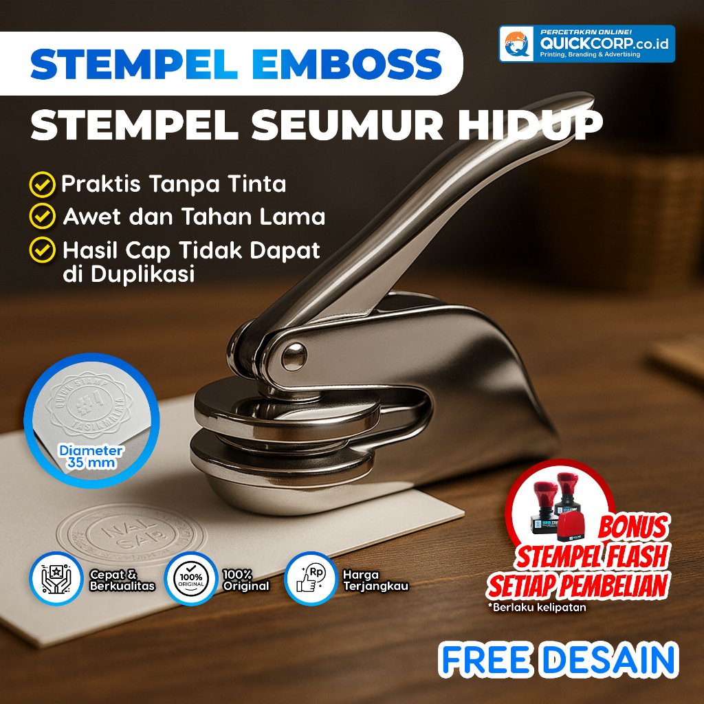 

Stempel Emboss Tangan,Emboss Stamp,Stampel Seumur Hidup,Stempel Tasikmalaya