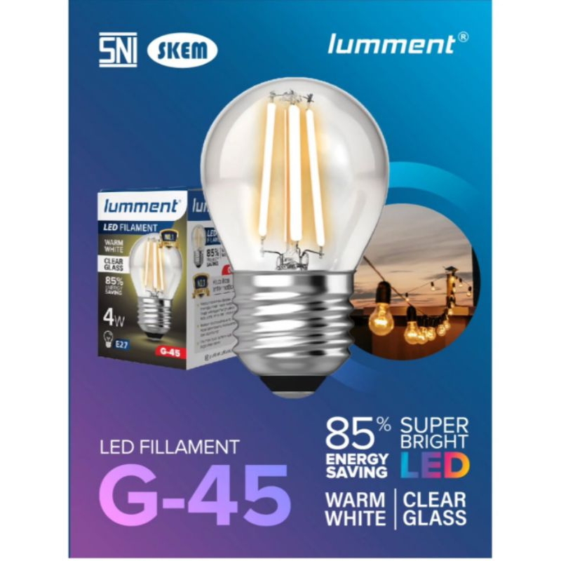 LAMPU LED FILAMENT 4 WATT EDISON 4W / FILAMENT LED 4W BULB 4WATT E27 OVAL ST64