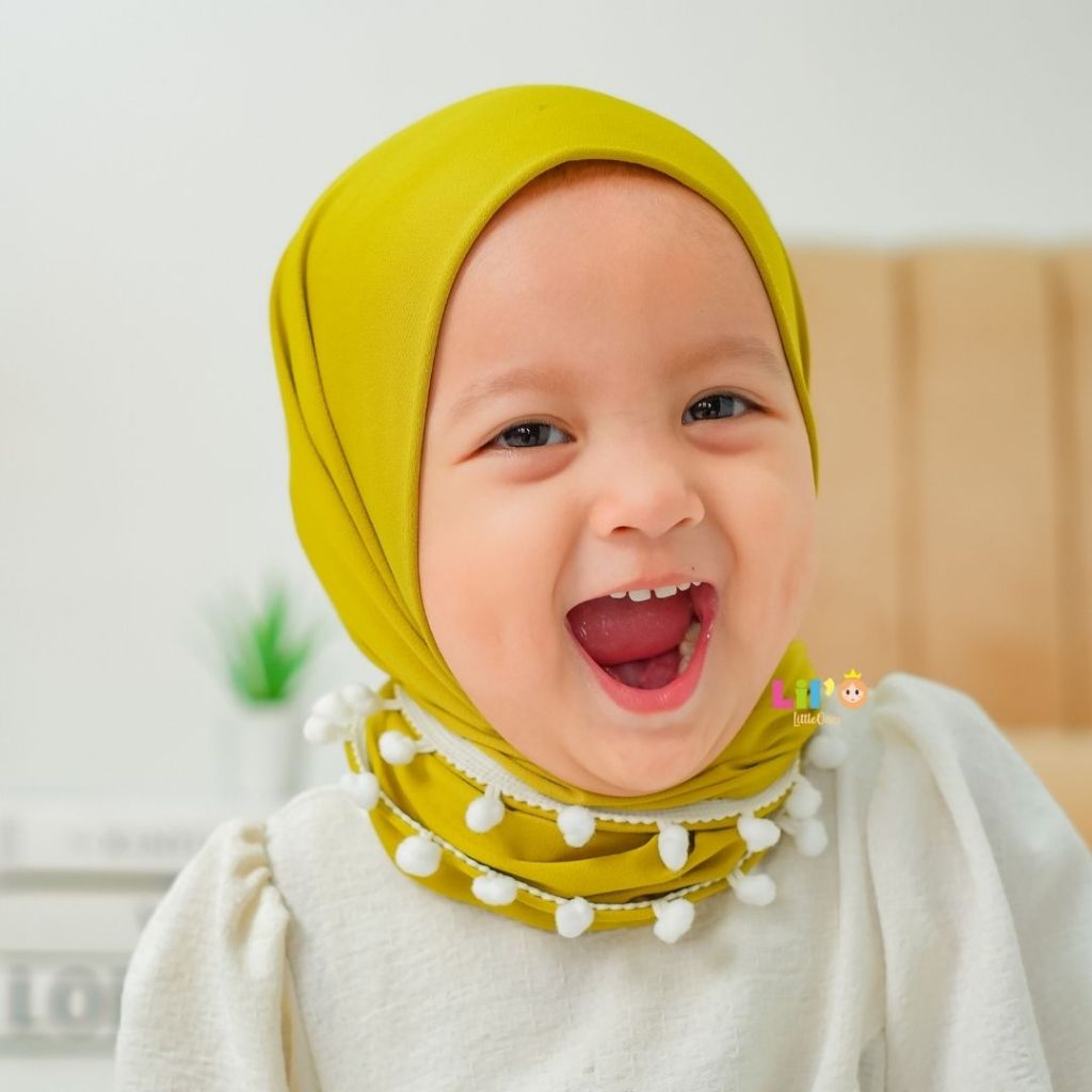 Sofia Hijab By Lil'O - Hijab Anak Pashmina Instan - Pashmina Anak Instan - Jilbab Anak - Pasmina Ana