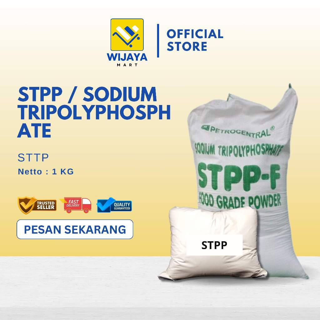 

STPP / Sodium Tripolyphosphate Food Grade Pengenyal 1 Kg